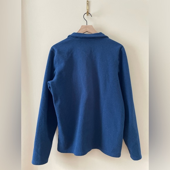 L.L. Bean North Ridge Fleece 1/4 Zip Blue Gray Mens Pullover Sweatshirt - Picture 2 of 4